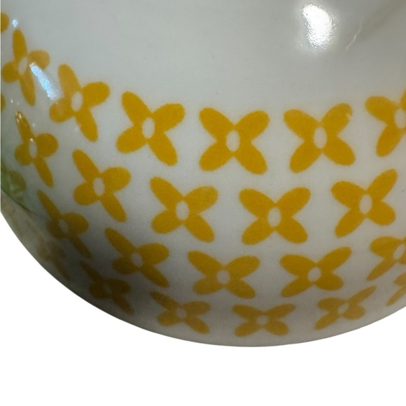 Ooh La La! by BIA Sushi Rice Ramen Bowl SET OF TWO Yellow Green Print Serveware - Picture 12 of 13